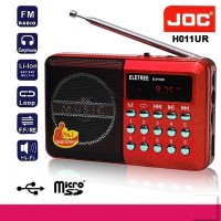 JOC digital RECHARGEABLE small fm radio USB H1011USB